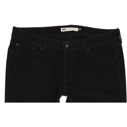 Levi's Slight Curve Women Black Straight Regular Stretch Jeans W33 L29