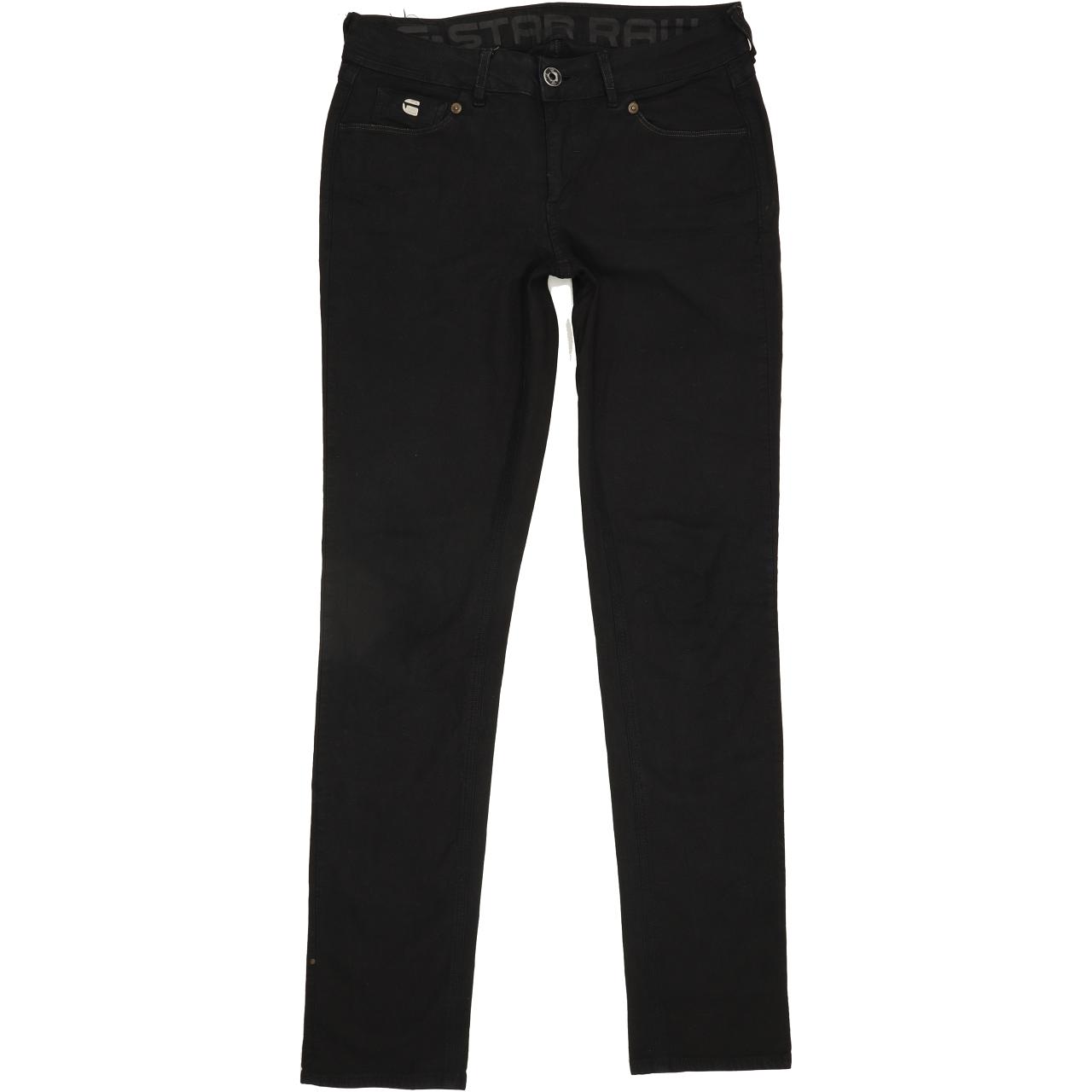 G-Star Grace Women Black Straight Slim Stretch Jeans W29 L32