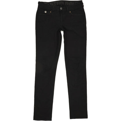 G-Star Grace Women Black Straight Slim Stretch Jeans W29 L32