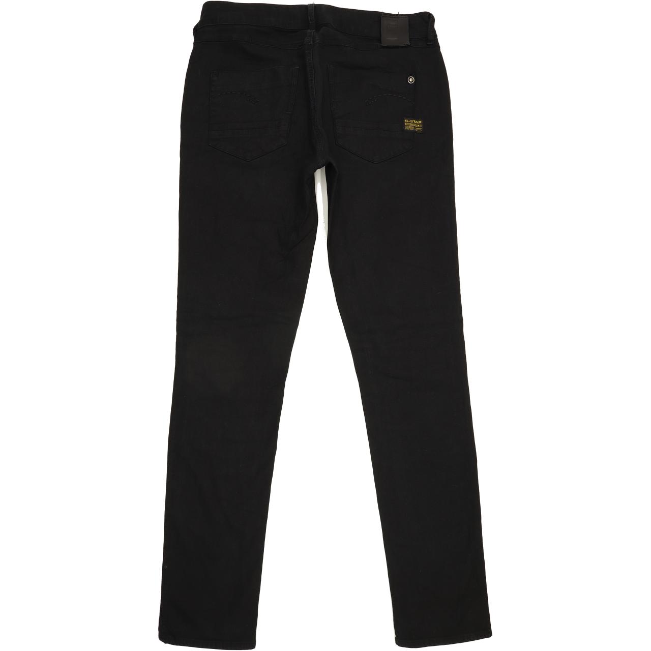G-Star Grace Women Black Straight Slim Stretch Jeans W29 L32