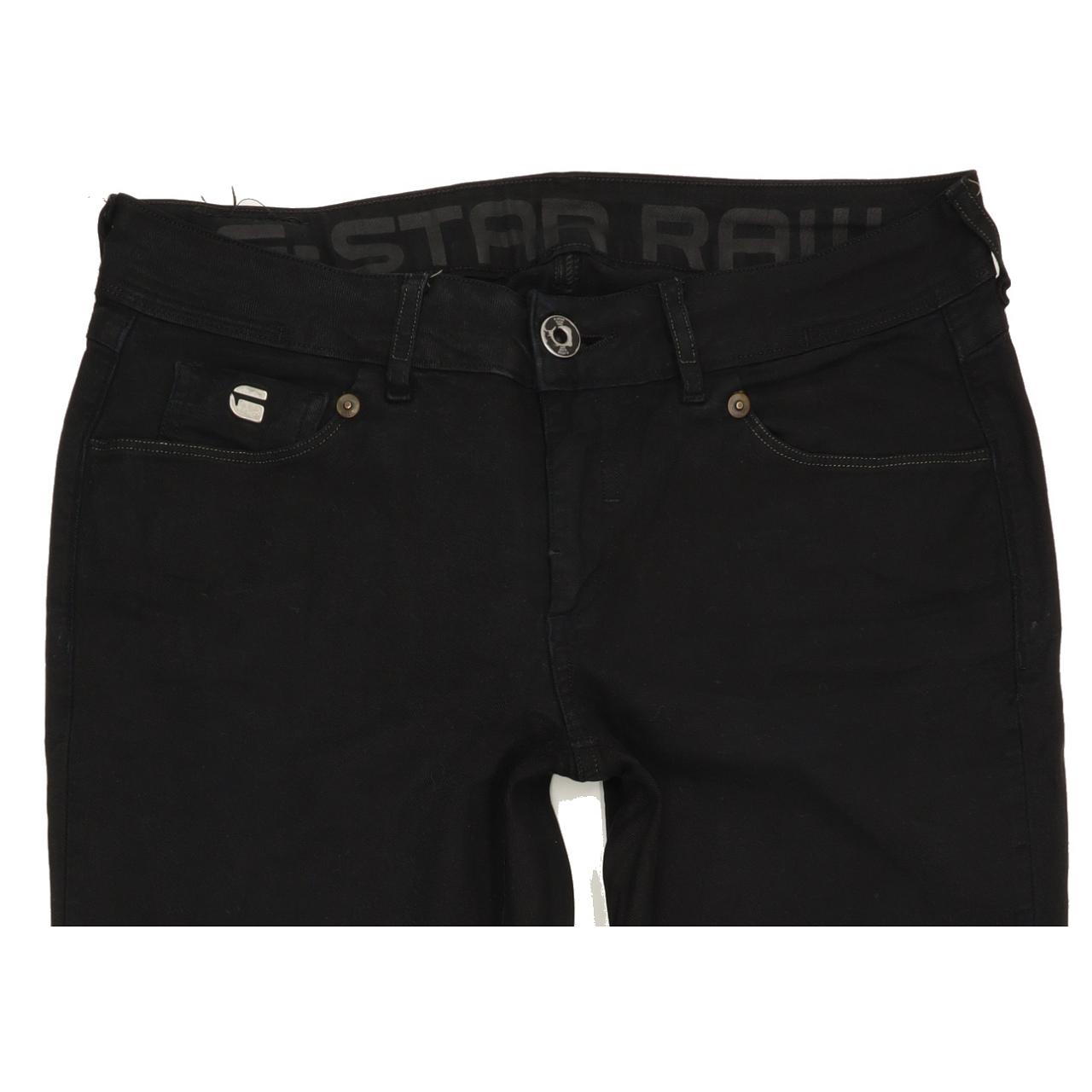 G-Star Grace Women Black Straight Slim Stretch Jeans W29 L32