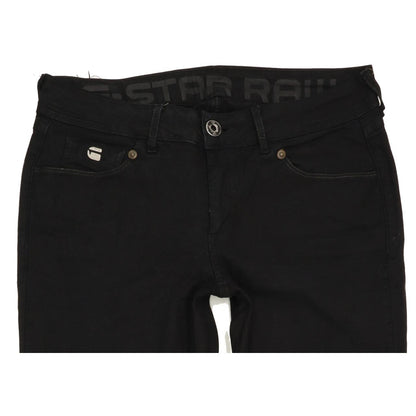 G-Star Grace Women Black Straight Slim Stretch Jeans W29 L32