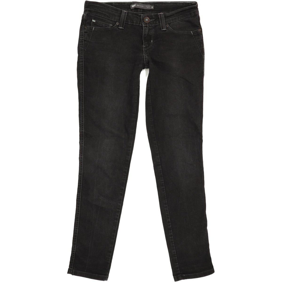 Levi's Demi Curve Women Black Skinny Slim Stretch Jeans W29 L30