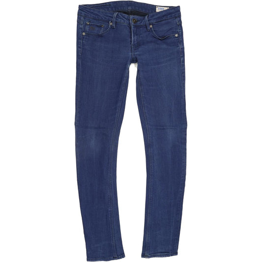 G-Star 3301 Women Blue Skinny Slim Jeans W29 L30