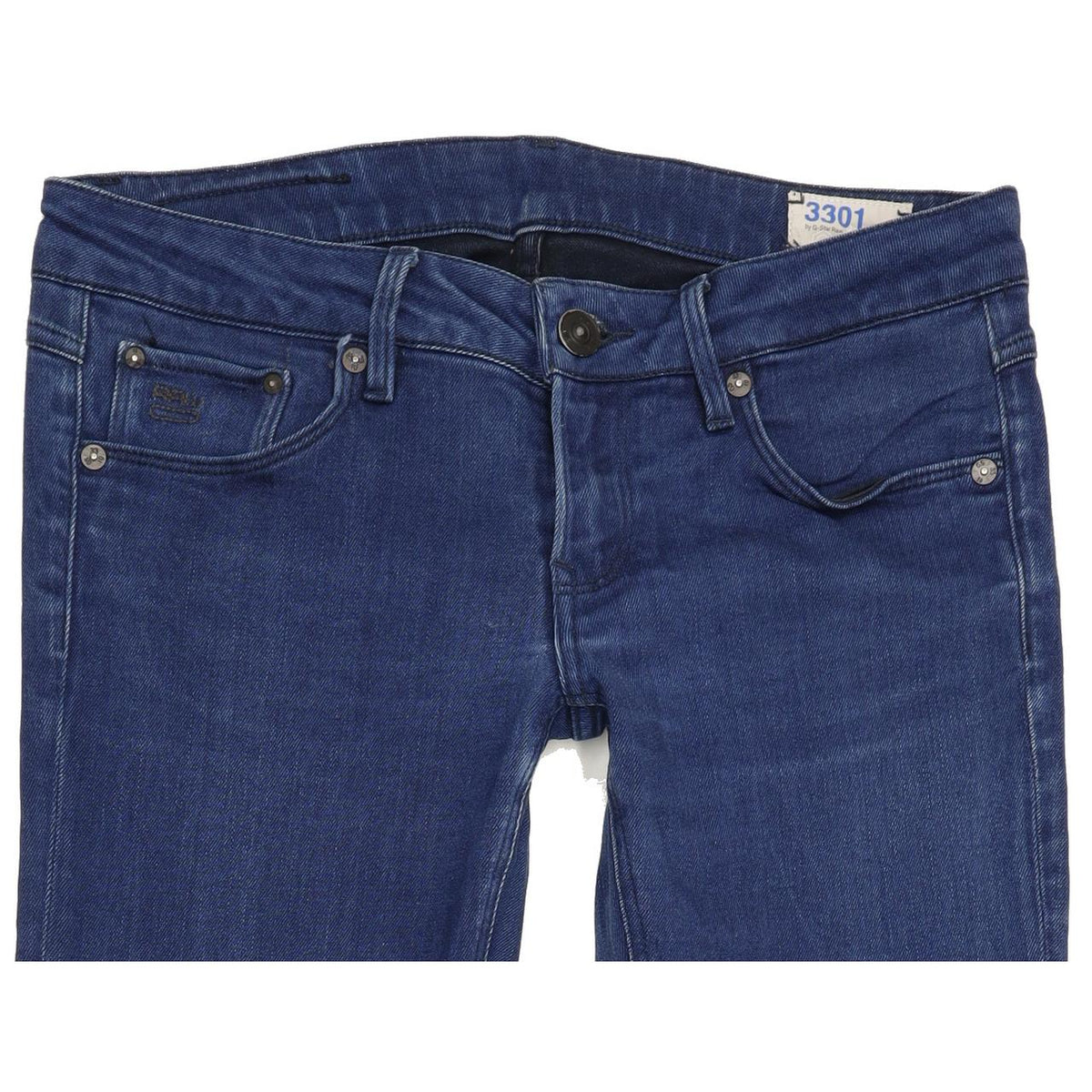G-Star 3301 Women Blue Skinny Slim Jeans W29 L30