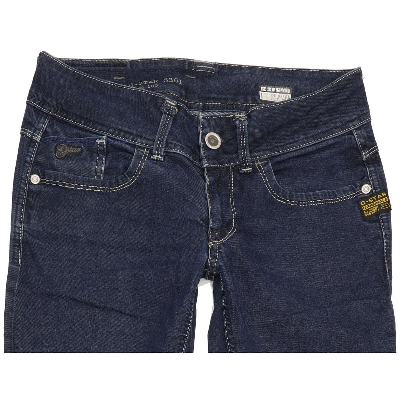 G-Star Lynn Women Blue Skinny Slim Stretch Jeans W28 L31