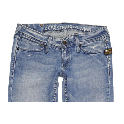 G-Star Core Women Blue Straight Slim Jeans W28 L28