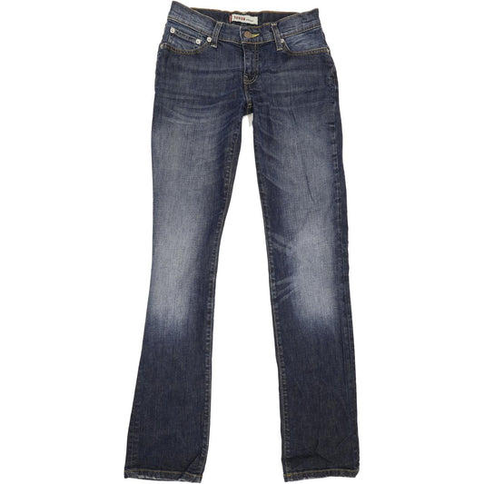 Levi's 528 Women Blue Straight Slim Stretch Jeans W27 L33