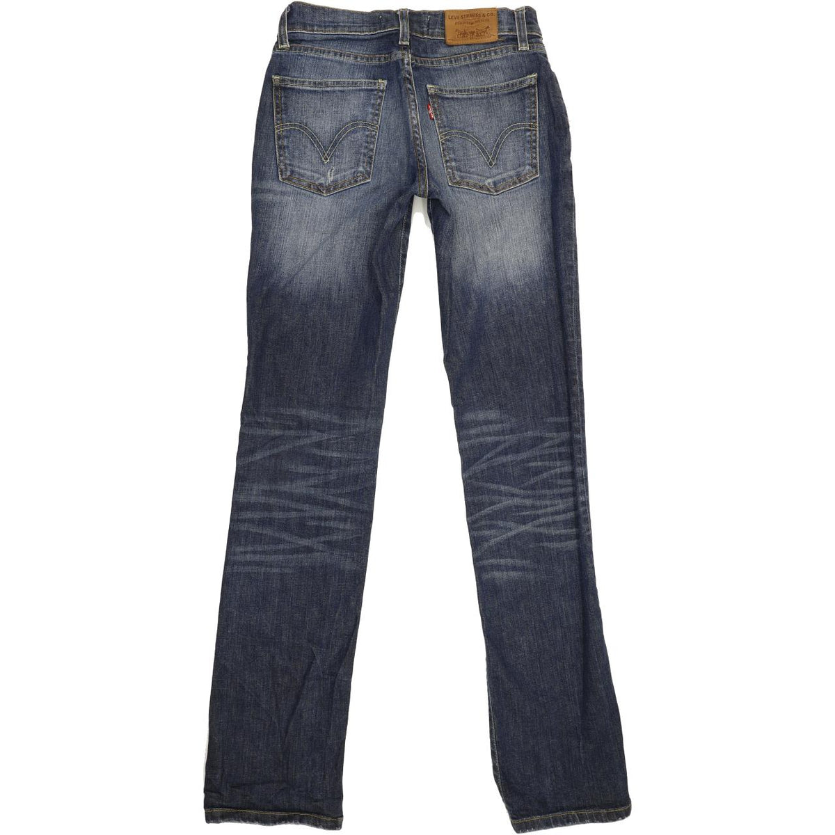 Levi's 528 Women Blue Straight Slim Stretch Jeans W27 L33