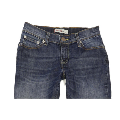 Levi's 528 Women Blue Straight Slim Stretch Jeans W27 L33