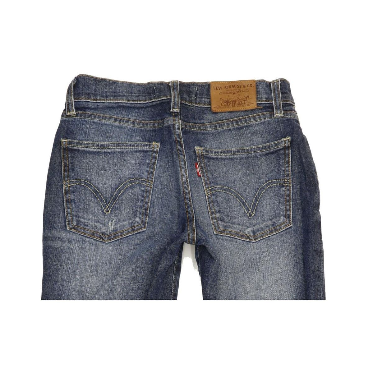 Levi's 528 Women Blue Straight Slim Stretch Jeans W27 L33