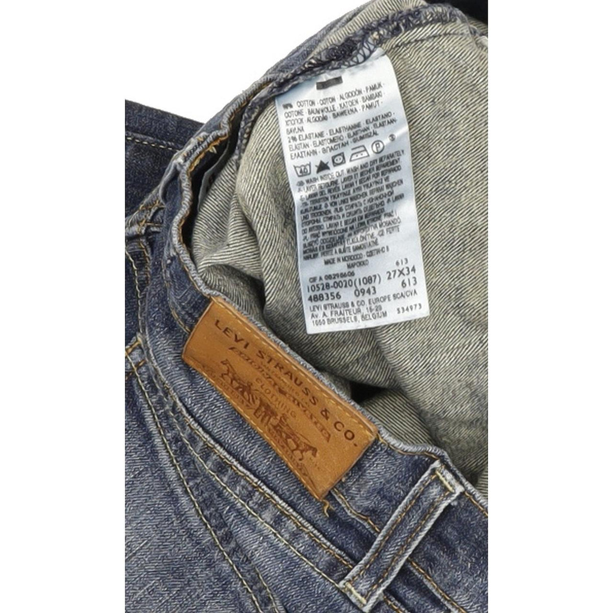 Levi's 528 Women Blue Straight Slim Stretch Jeans W27 L33
