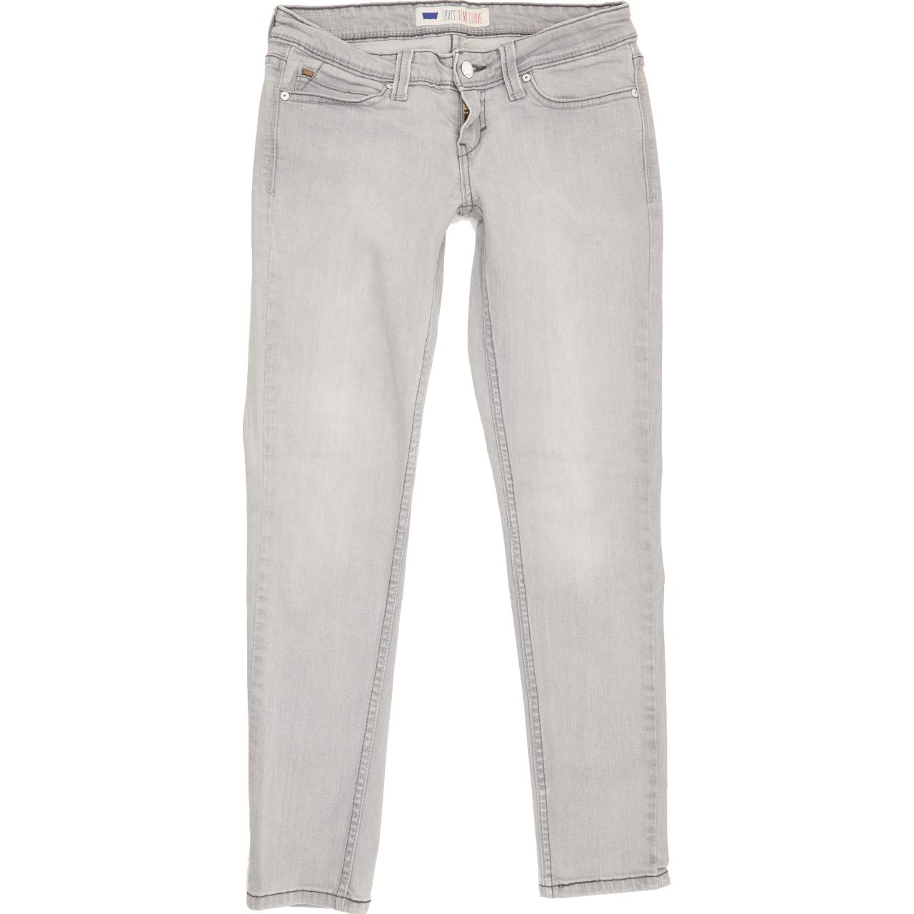 Levi's Demi Curve Women Grey Skinny Slim Stretch Jeans W27 L28