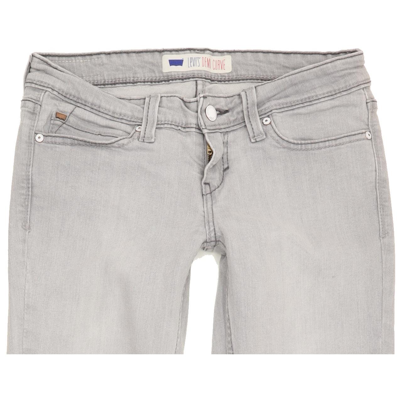 Levi's Demi Curve Women Grey Skinny Slim Stretch Jeans W27 L28
