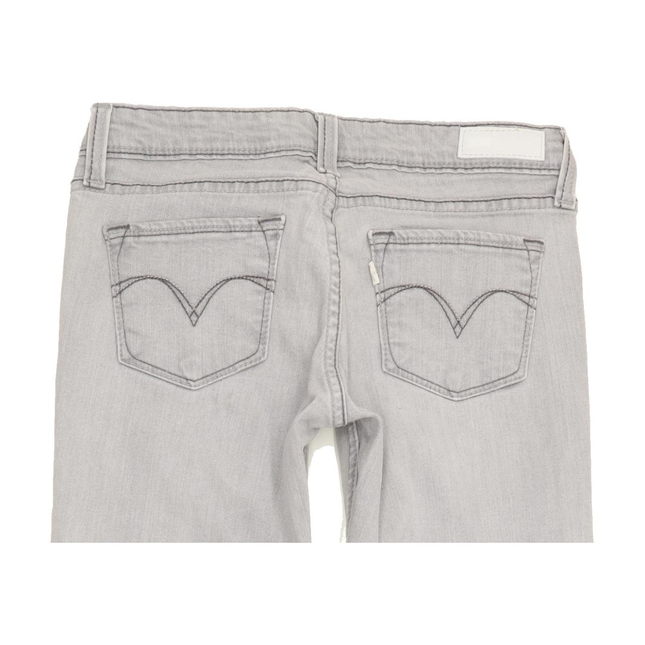 Levi's Demi Curve Women Grey Skinny Slim Stretch Jeans W27 L28