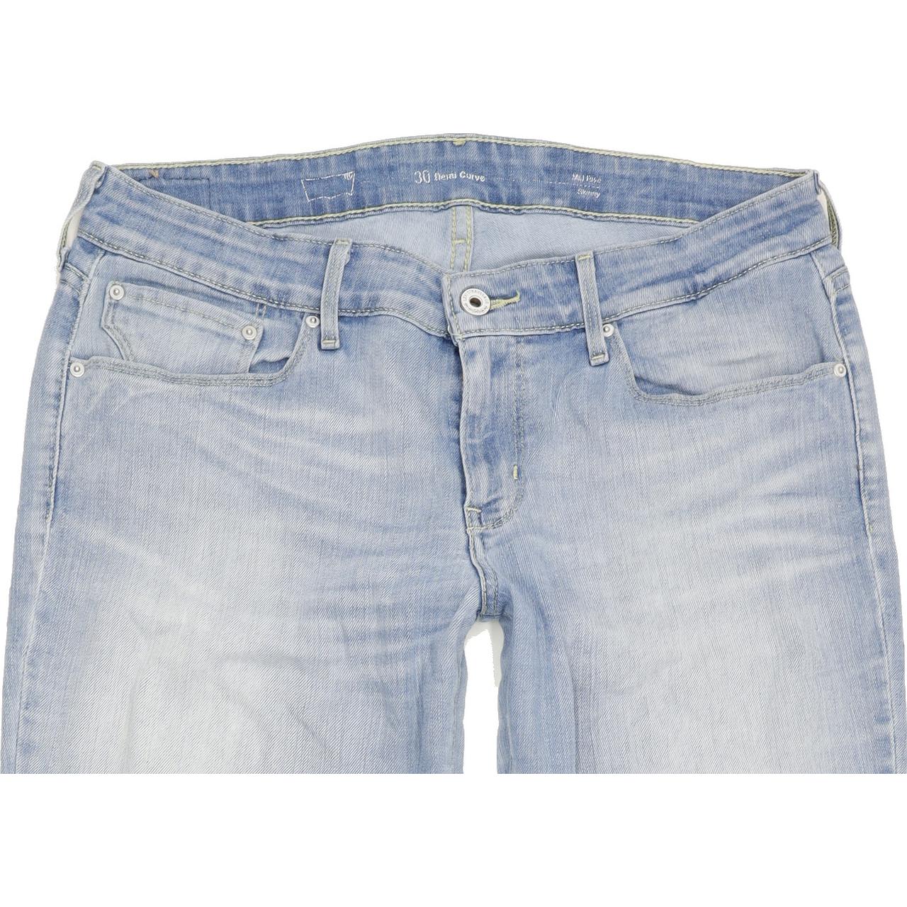 G-Star Demi Curve Women Blue Skinny Slim Jeans W30 L29