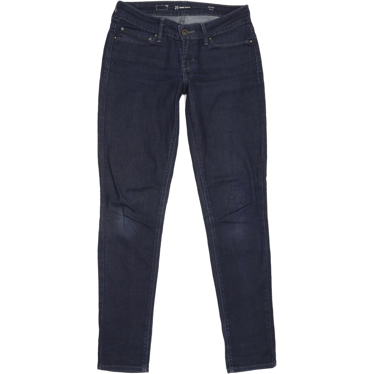 G-Star Demi Curve Women Blue Skinny Slim Stretch Jeans W25 L30