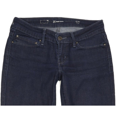 G-Star Demi Curve Women Blue Skinny Slim Stretch Jeans W25 L30