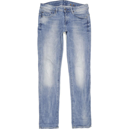 G-Star Midge Women Blue Straight Slim Stretch Jeans W31 L33