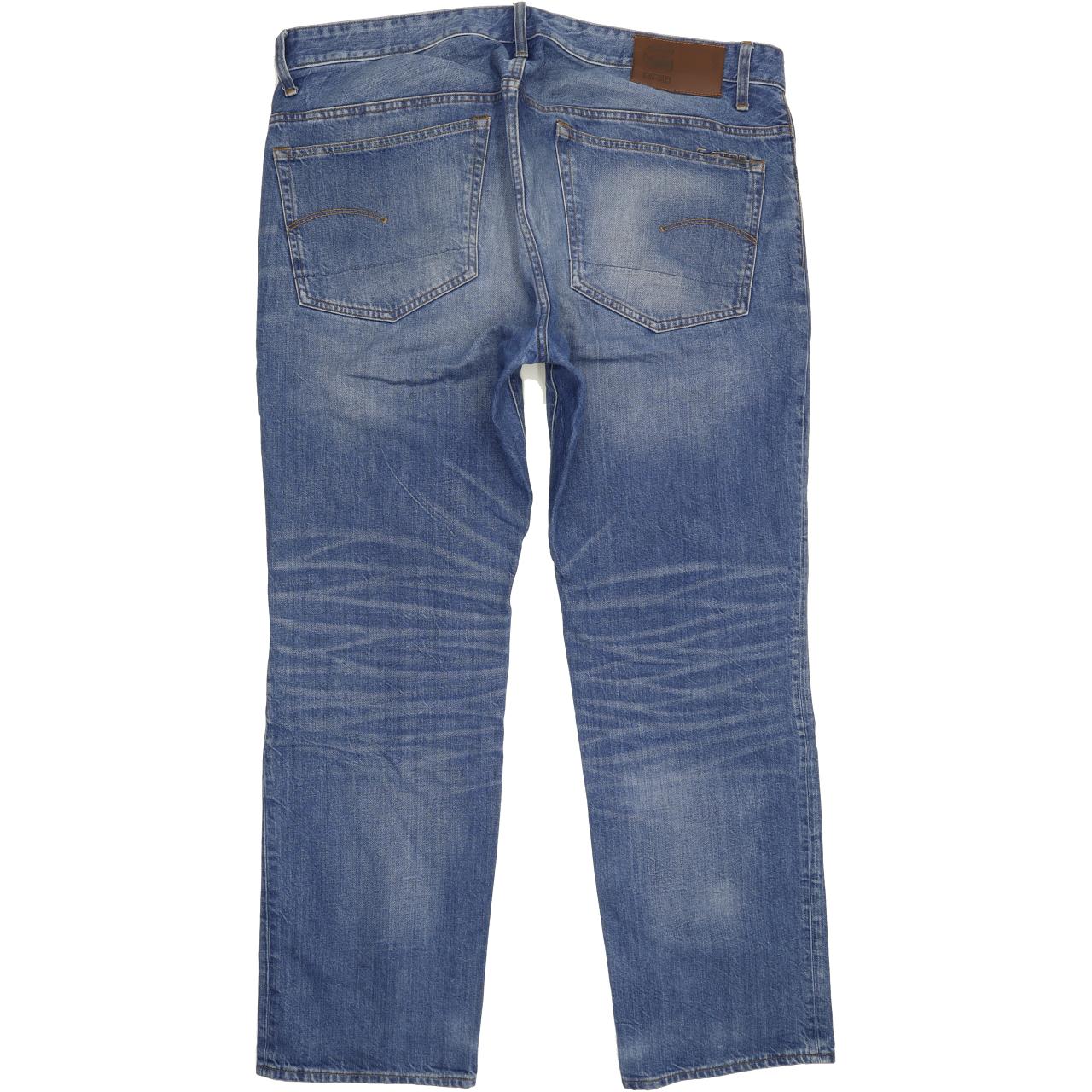 G-Star 3301 Men Blue Straight Relaxed Jeans W39 L31