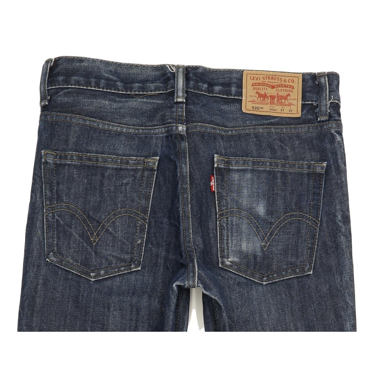 Levi's 520 Men Blue Tapered Slim Jeans W27 L29