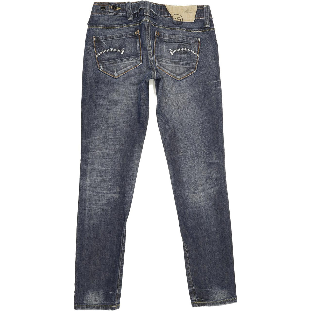 G-Star Radar Narrow Rope Women Blue Straight Slim Jeans W27 L30