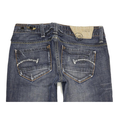 G-Star Radar Narrow Rope Women Blue Straight Slim Jeans W27 L30