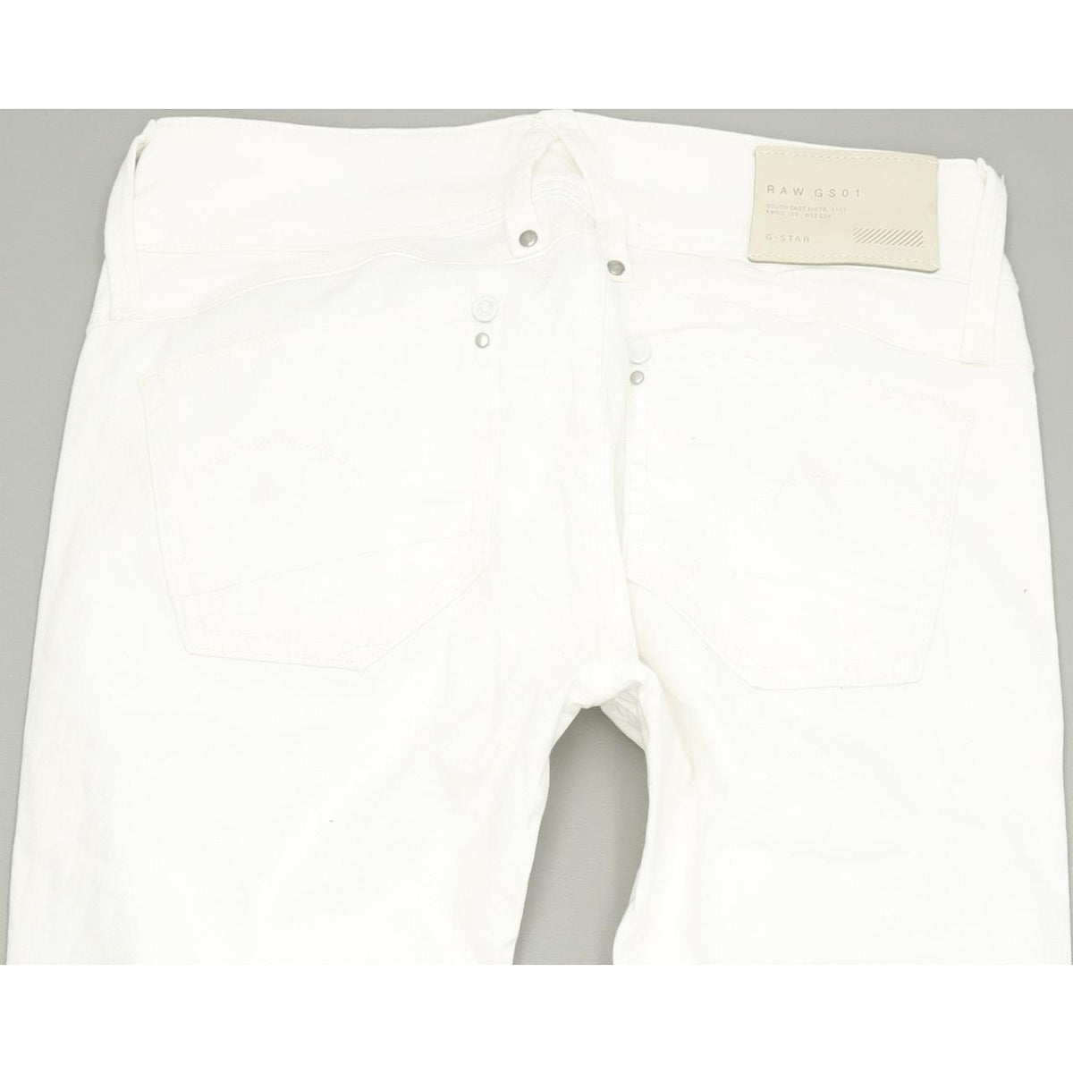 G-Star Lynn Women White Tapered Slim Stretch Jeans W28 L30