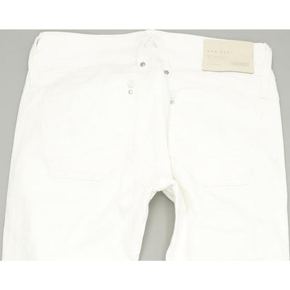 G-Star Lynn Women White Tapered Slim Stretch Jeans W28 L30