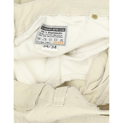 Joker Harlem Walker Men Beige Straight Regular Jeans W34 L32