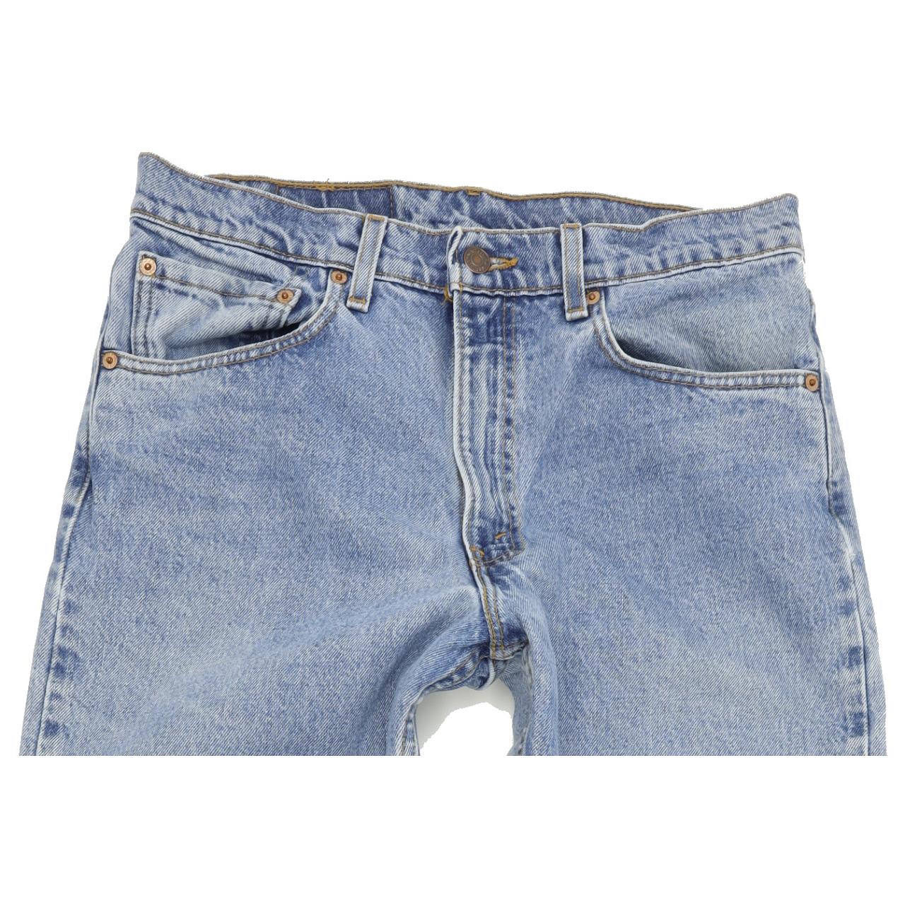Levi's 550 Made in USA Blue Straight Relaxed Mom Jeans High Waisted W33 L34