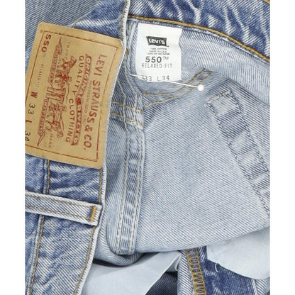 Levi's 550 Made in USA Blue Straight Relaxed Mom Jeans High Waisted W33 L34