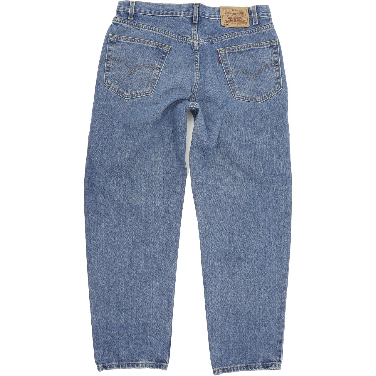 Levi's 550 Made in USA Blue Straight Relaxed Mom Jeans High Waisted W36 L30