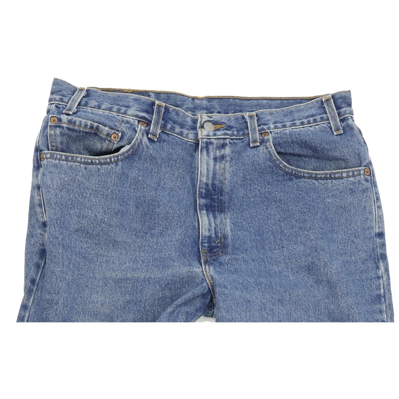 Levi's 550 Made in USA Blue Straight Relaxed Mom Jeans High Waisted W36 L30