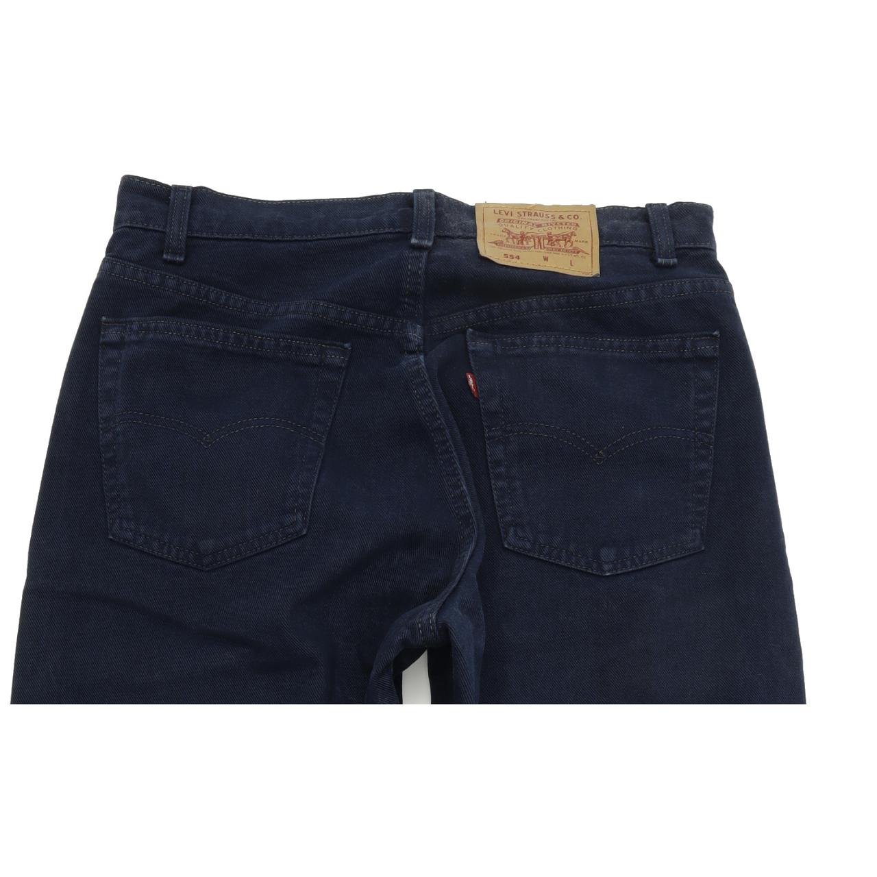 Levi's 501 Made in USA Blue Straight Regular Mom Jeans High Waisted W32 L30