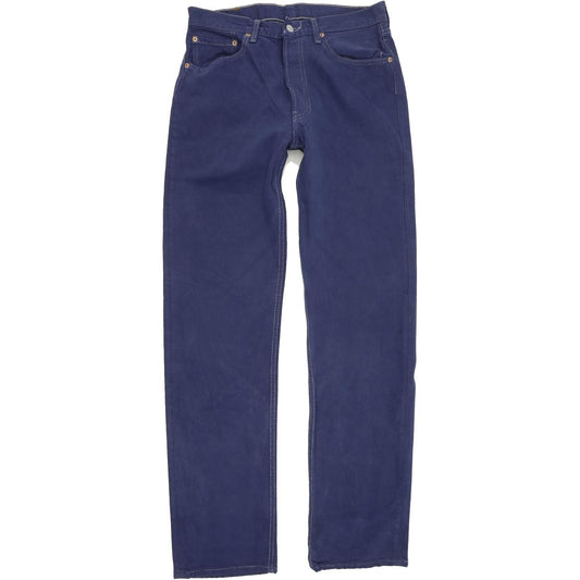 Levi's 501 Made in USA Blue Straight Regular Mom Jeans High Waisted W32 L34