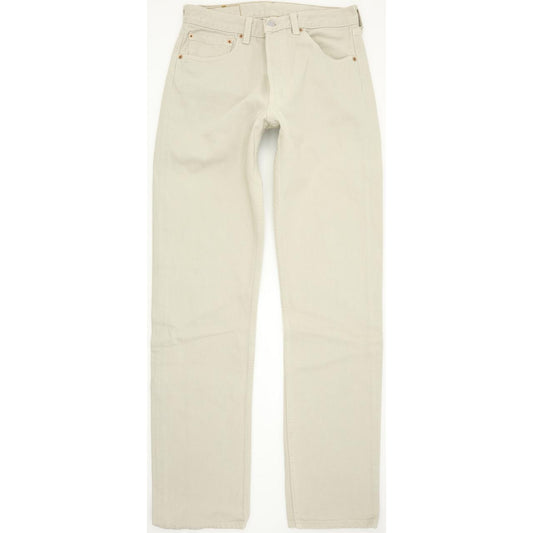 Levi's 501 Made in USA Beige Straight Regular Mom Jeans High Waisted W31 L34