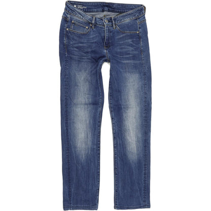 G-Star 3301 Contour  Women Blue Straight Regular Stretch Jeans W28 L28