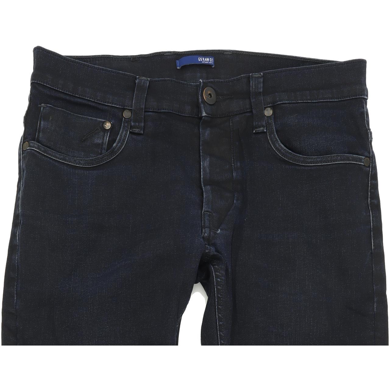 G-Star Defend Men Blue Straight Slim Stretch Jeans W31 L32