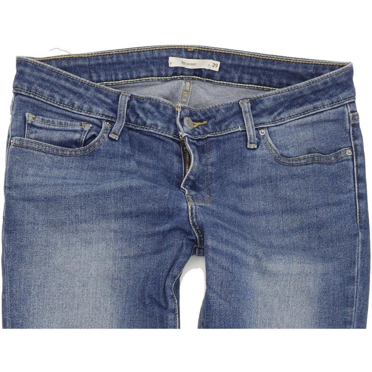Levi's 711 Women Blue Skinny Slim Stretch Jeans W29 L34