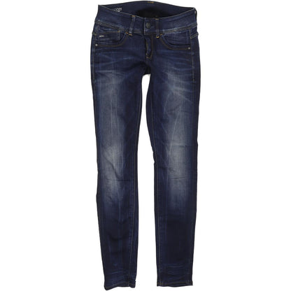 G-Star Lynn Mid Women Blue Skinny Slim Stretch Jeans W26 L30