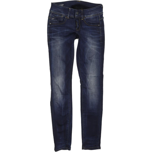 G-Star Lynn Mid Women Blue Skinny Slim Stretch Jeans W26 L30
