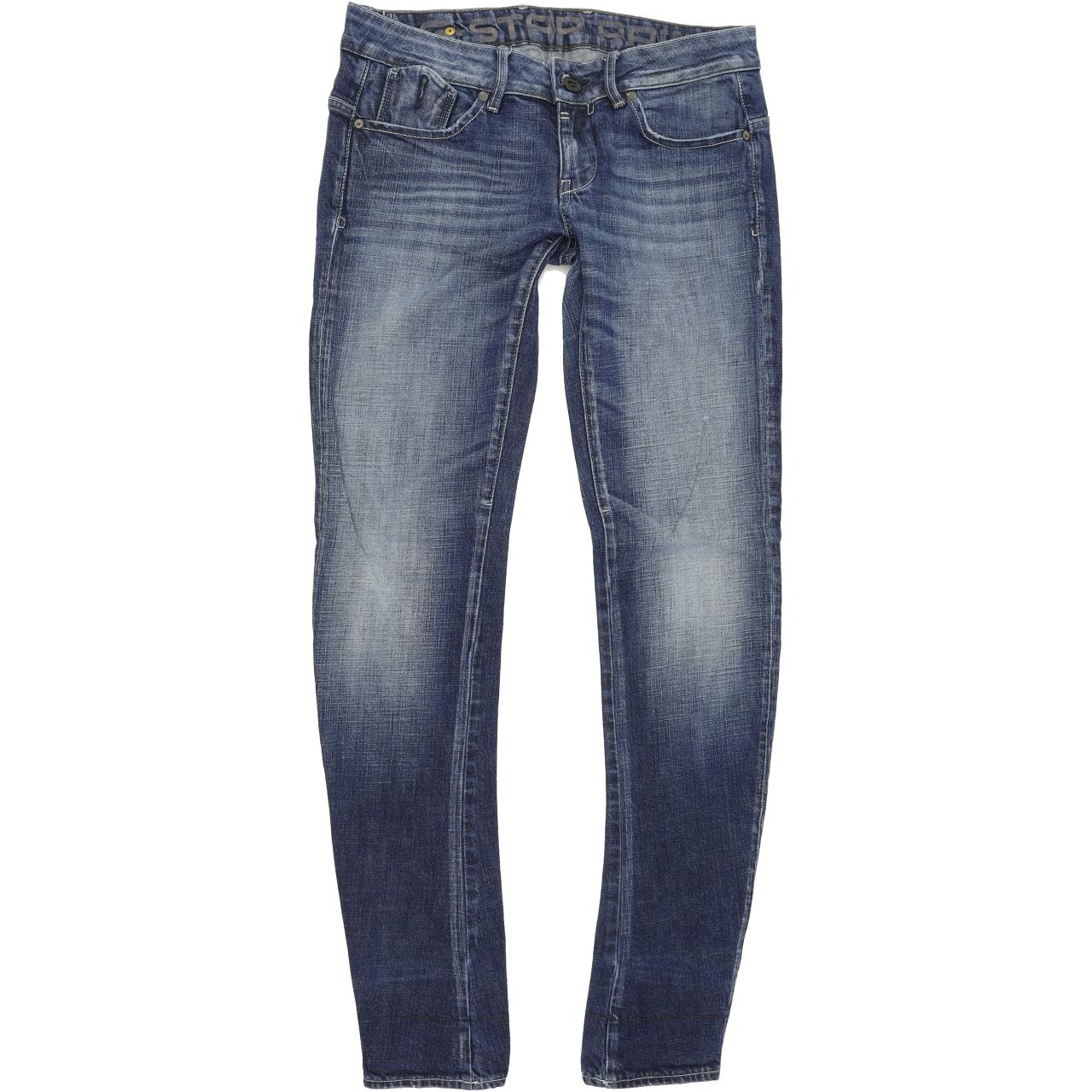 G-Star Corvet Women Blue Skinny Slim Stretch Jeans W30 L32