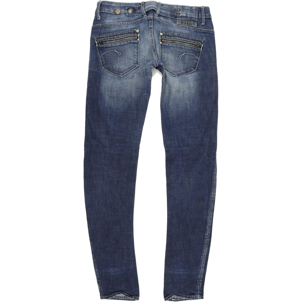 G-Star Corvet Women Blue Skinny Slim Stretch Jeans W30 L32