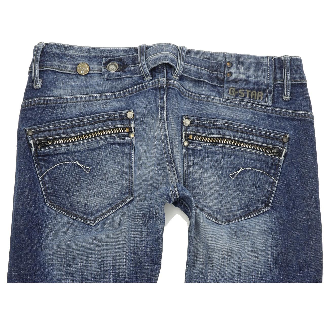G-Star Corvet Women Blue Skinny Slim Stretch Jeans W30 L32