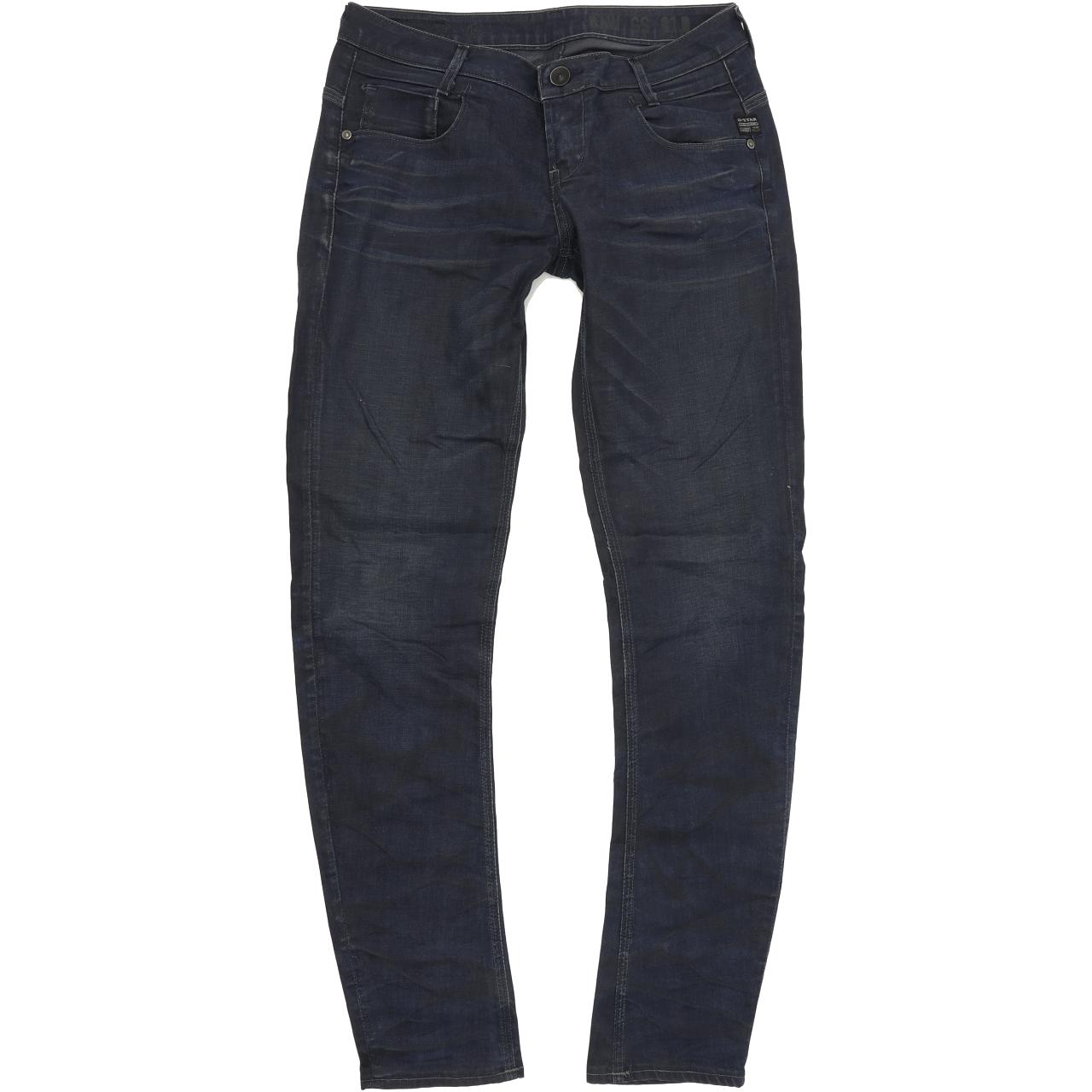 G-Star Radar Women Blue Skinny Slim Stretch Jeans W28 L32