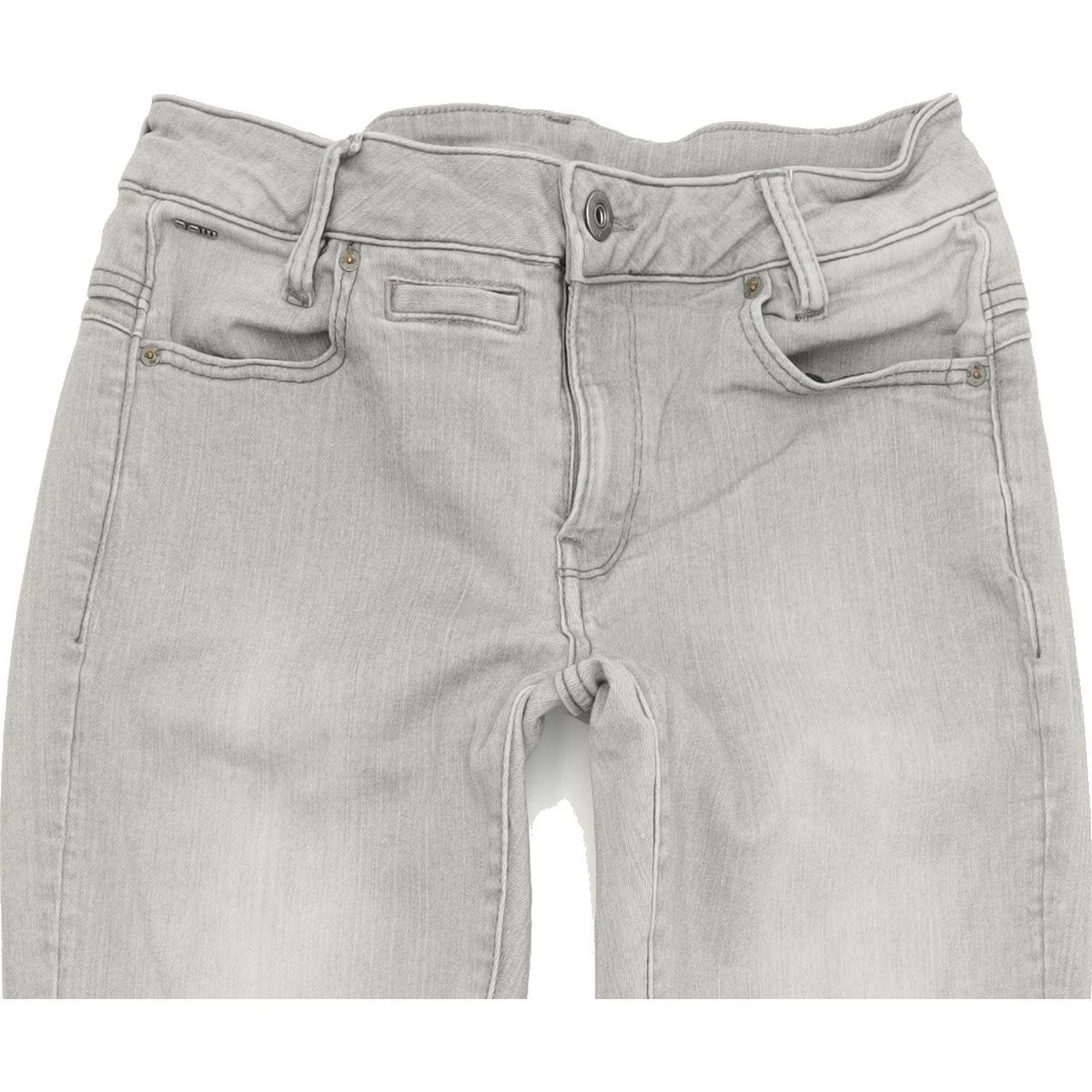 G-Star Mid Women Grey Skinny Slim Stretch Jeans W27 L34