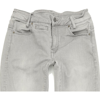 G-Star Mid Women Grey Skinny Slim Stretch Jeans W27 L34
