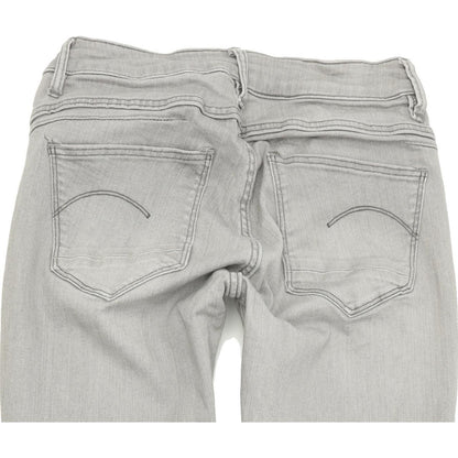 G-Star Mid Women Grey Skinny Slim Stretch Jeans W27 L34