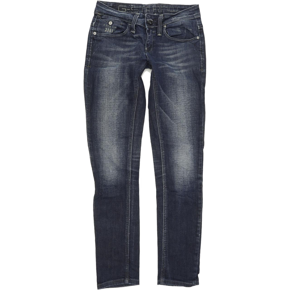 G-Star Soni Snap Women Blue Skinny Slim Stretch Jeans W28 L29